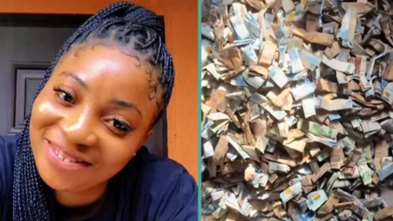 Nigerian Lady Shows Off Massive Cash Savings in Box, Advises: "Spend Extravagantly"