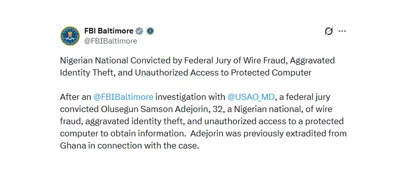 Nigerian Man Convicted in US for $7.5 Million Charity Wire Fraud Scheme