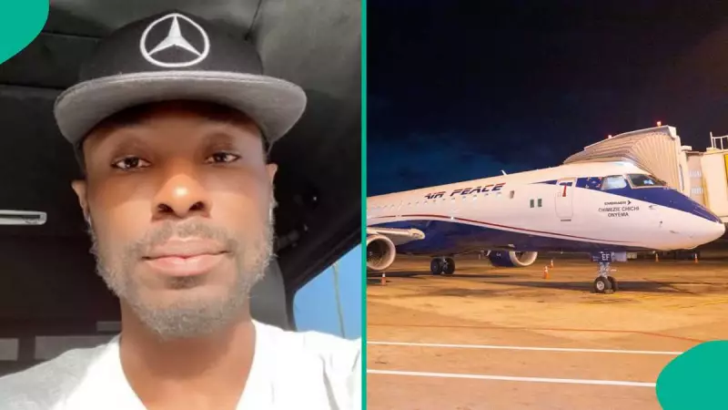 Nigerian Man Pays N200,000 for 1-Hour Air Peace Flight, Laments Plastic Cup Water