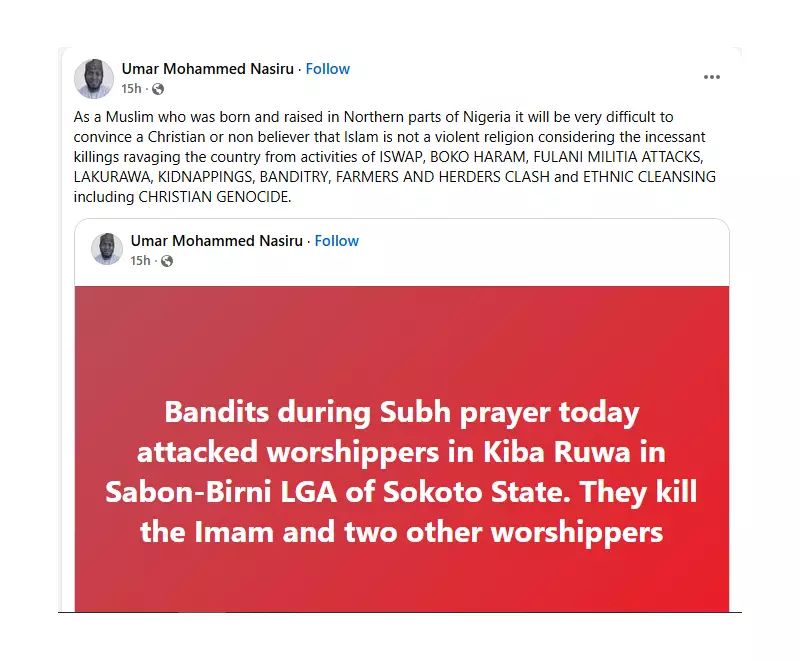 Nigerian Muslim Laments: Insecurity Makes Islam Look Violent