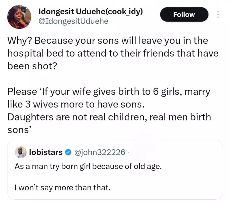 Nigerians Clash Online Over 'Daughters Are Not Real Children' Claim