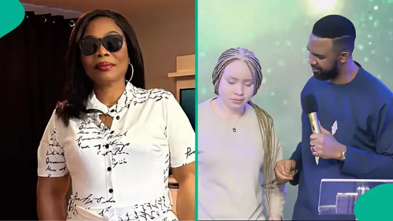 Pastor Chris Okafor's Daughter's Body Language Sparks Debate After Altar Interview