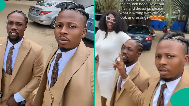Port Harcourt Church Denies Groomsmen, Lady Entry Over Braids and 'Tight' Dress