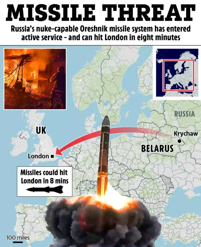 Putin's 'Unstoppable' Missile Deployed in Belarus, Can Hit London in 8 Minutes