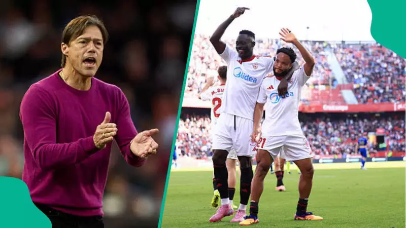 Sevilla Boss Almeyda Worries Over Super Eagles' Adams & Ejuke AFCON 2025 Call-Up