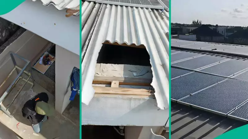 Solar Installer's Apprentice Breaks Roof, Pays for Damage in Nigeria