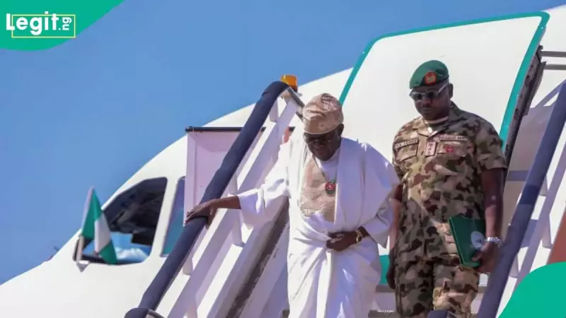 Tinubu Commences 3-State Tour, Lands in Maiduguri Aboard Obasanjo-Era Jet