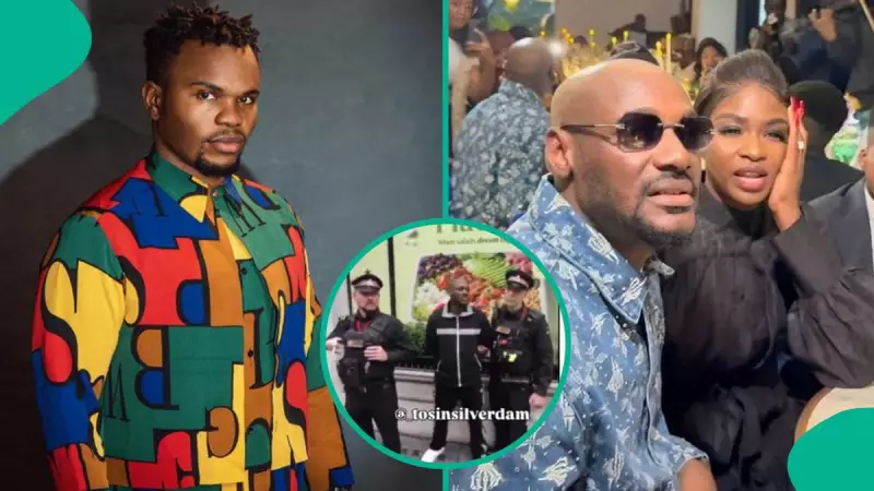 Tosin Silverdam Releases Video of 2Baba's UK Arrest After Alleged Fight with Wife
