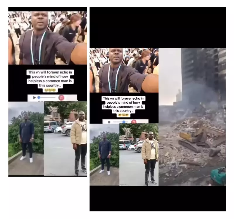 Trader's Final Calls from Great Nigeria House Rubble Reveal Tragedy