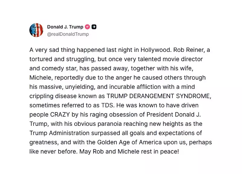 Trump Attacks Rob Reiner After Son's Arrest for Parents' Murder