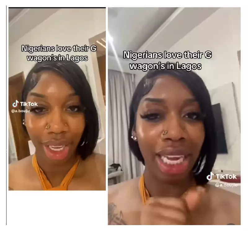 UK-Based IJGB Lady Stunned by Abundance of G-Wagons in Lekki, Lagos