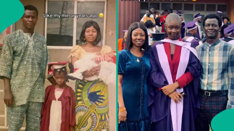 UNIBEN Graduate's Viral Throwback: From Primary School to University with Same Parents