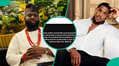 Anthony Joshua Accident: Blogger Points to Overspeeding, Suggests 2 Preventive Moves