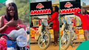 Akara Seller's Hustle Pays Off: Buys New Motorcycle for Logistics Business