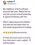 Divorced Couple's Christmas Reunion Sparks Online Buzz and Police Jokes