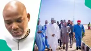Governor Otti Visits Nnamdi Kanu in Sokoto Prison, Assures of Intensified Release Efforts