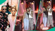 Juma Jux Calls Wife Priscilla On Stage in Lagos, Fans Gush Over Romantic Display
