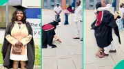 Lady Prostrates in Gratitude as Husband Pays £34,000 for Her UK Master's Degree