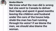 Nigerian Man Impregnates Maid While Wife Delivers Abroad: Woman Defends Him