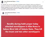 Nigerian Muslim Laments: Insecurity Makes Islam Look Violent