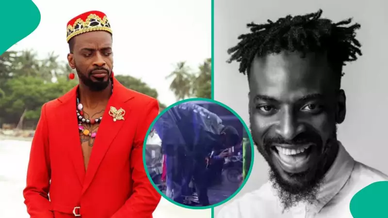 9ice Sparks Reactions Picking Dollar Bills Mid-Performance at Lagos Concert