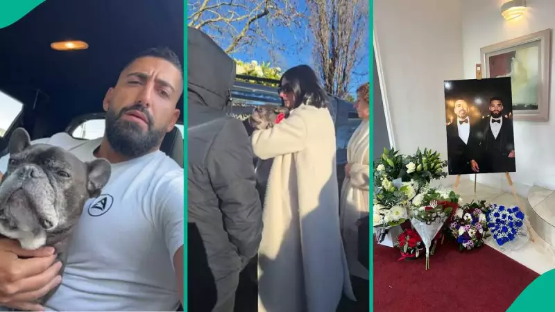 Anthony Joshua's Friend's Dog Pays Final Respect at London Funeral