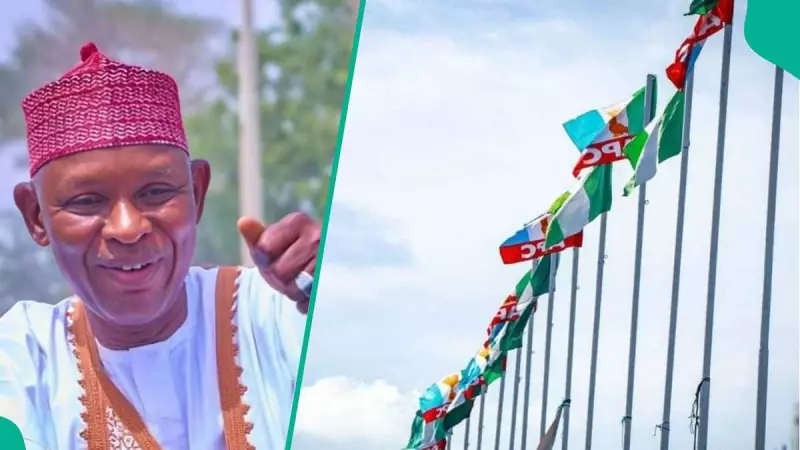 APC Flags Replace NNPP Symbols at Kano Government House Amid Political Realignments