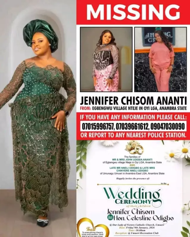 Bride Vanishes on Wedding Day in Anambra, Groom Suspects Foul Play