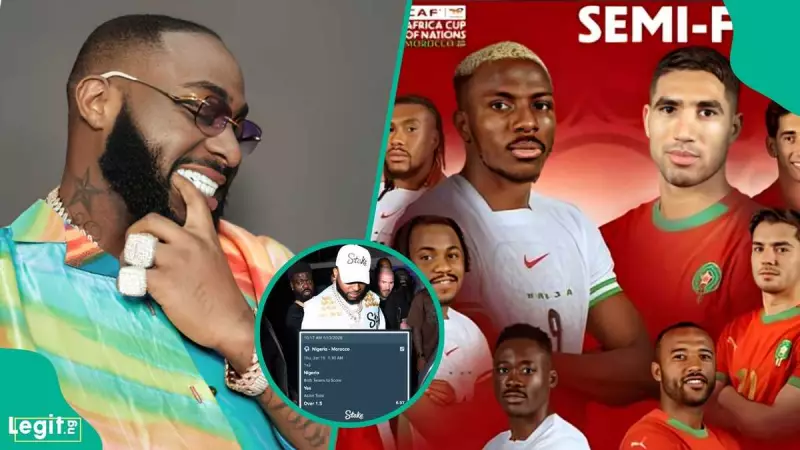 Davido Loses ₦75 Million Bet After Nigeria's AFCON 2025 Semi-Final Defeat to Morocco