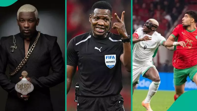 Do2dtun Blasts Ghanaian Referee for 'Sabotaging' Super Eagles in AFCON 2026 Loss to Morocco