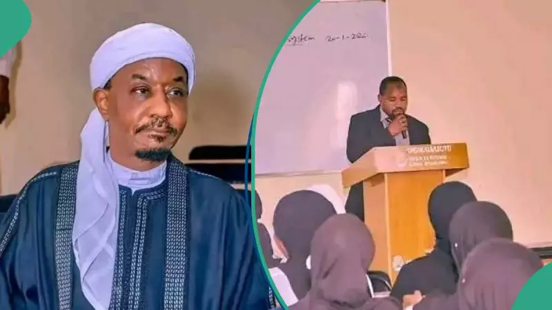 Emir Sanusi's Humility Shines as Lecturer Bows in Mutual Respect at Northwest University