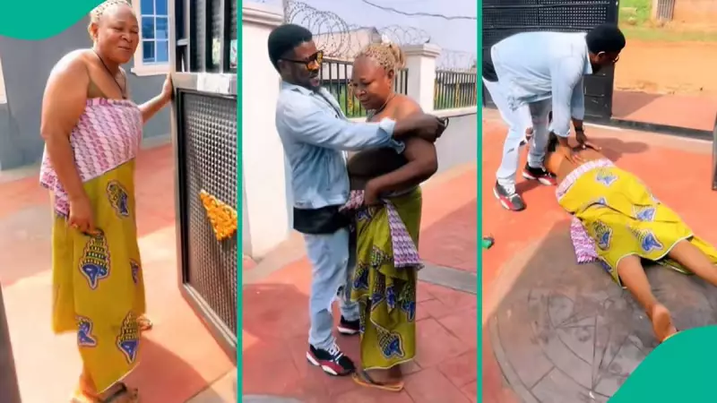 Emotional Mother Reunites with Son After Years of Separation in Nigeria