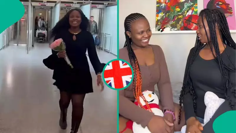 Emotional UK Reunion: Nigerian Lady Meets Sister Who Funded Her Nursing Degree