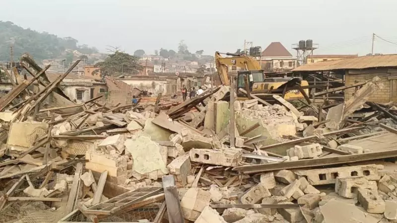 Governor Ododo Demolishes Notorious Criminal Hideout 'Sambel Joint' in Okene