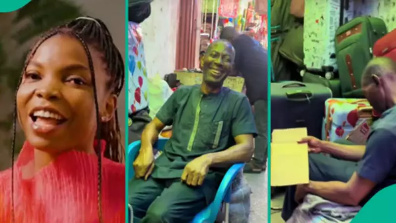 Lady's Heartwarming Gesture: Gifts Chair to Visually Impaired Man, Sparks Emotional Reactions