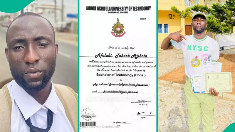 LAUTECH Graduate Shares Degree Certificate Online in Viral Job Search Appeal
