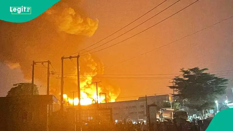 Major Fire Ravages Amuwo Odofin Industrial Estate in Lagos, Emergency Services Respond