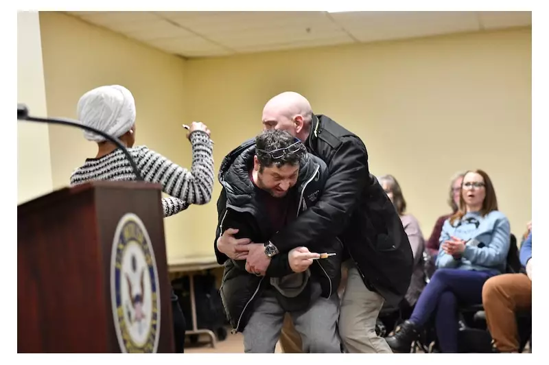 Man Arrested for Spraying Rep. Ilhan Omar with Foul Liquid at Minneapolis Town Hall