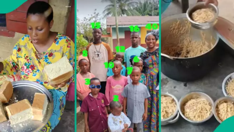 Mother of 10 Goes Viral on TikTok Serving Pasta from Giant Pot