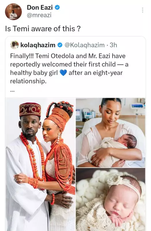 Mr Eazi Reacts to Fake News About Him and Wife Welcoming First Child