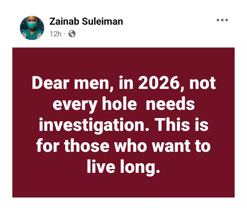 Nigerian Doctor's 2026 Advice: 'Not Every Hole Needs Investigation' for Men