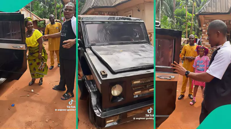 Nigerian Engineer Godday Takes Family Outing in Homemade G-Wagon, Sparks Online Debate