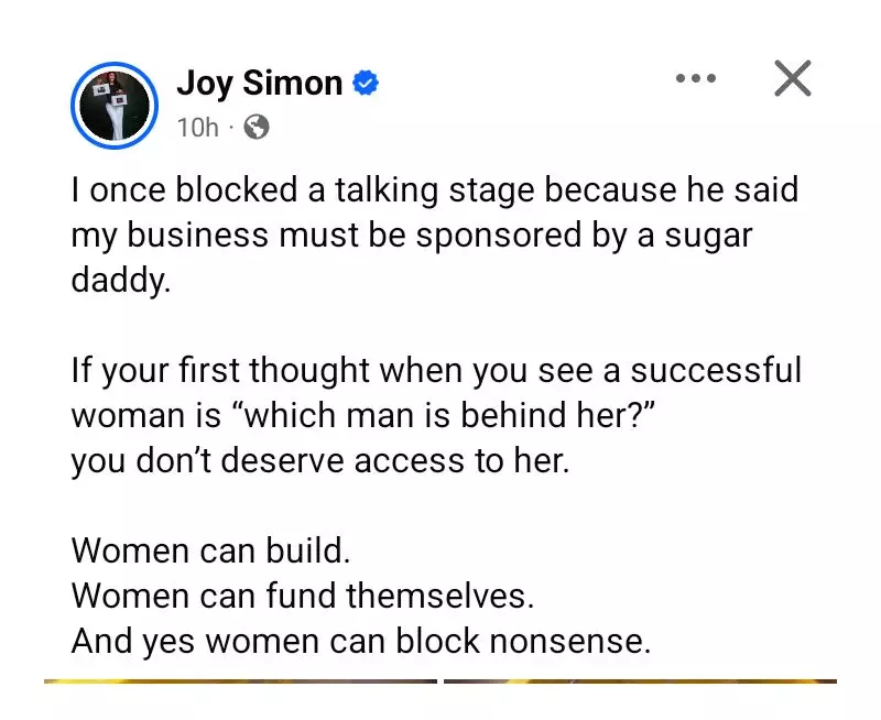 Nigerian Entrepreneur Cuts Off 'Talking Stage' Over Sugar Daddy Accusation