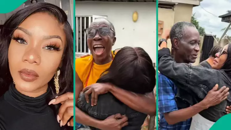 Nigerian Lady's Emotional Homecoming After 10 Years Abroad Goes Viral