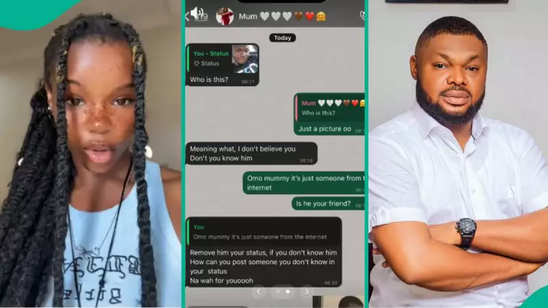 Nigerian Lady's Mum Reacts to Harrison Gwamnishu Photo on WhatsApp Status