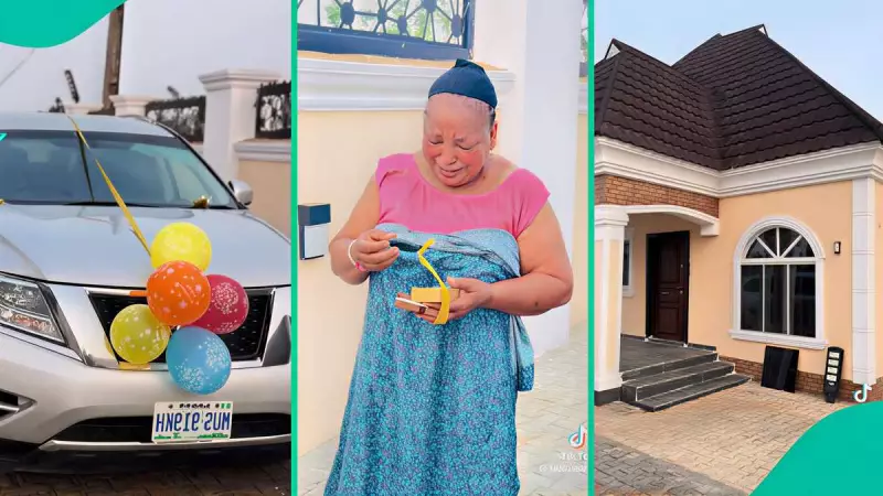 Nigerian Man Builds House for Mother, Emotional Video Sparks Reactions