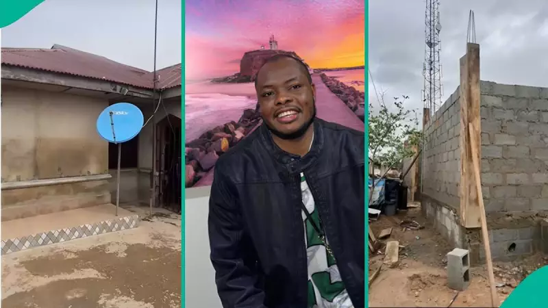 Nigerian Man Demolishes Parents' House, Builds New Structure in Viral Video