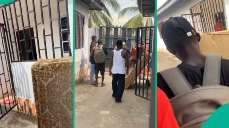 Nigerian Man Evicts Girlfriend After Catching Her With Another Man in Rented Apartment