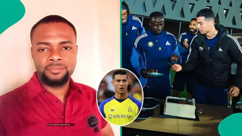 Nigerian Man Sparks Debate After Noticing Ronaldo's Cake Refusal at Mane's AFCON Celebration