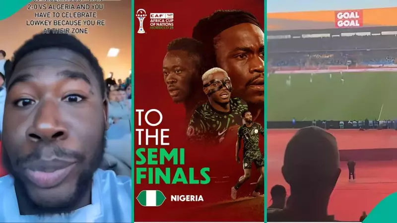 Nigerian Man's 'Lowkey' AFCON Celebration in Algerian Zone Goes Viral
